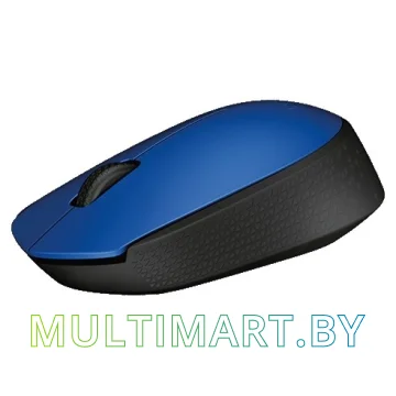 Мышь Logitech M171 Wireless Mouse (синий/черный) картинка 2